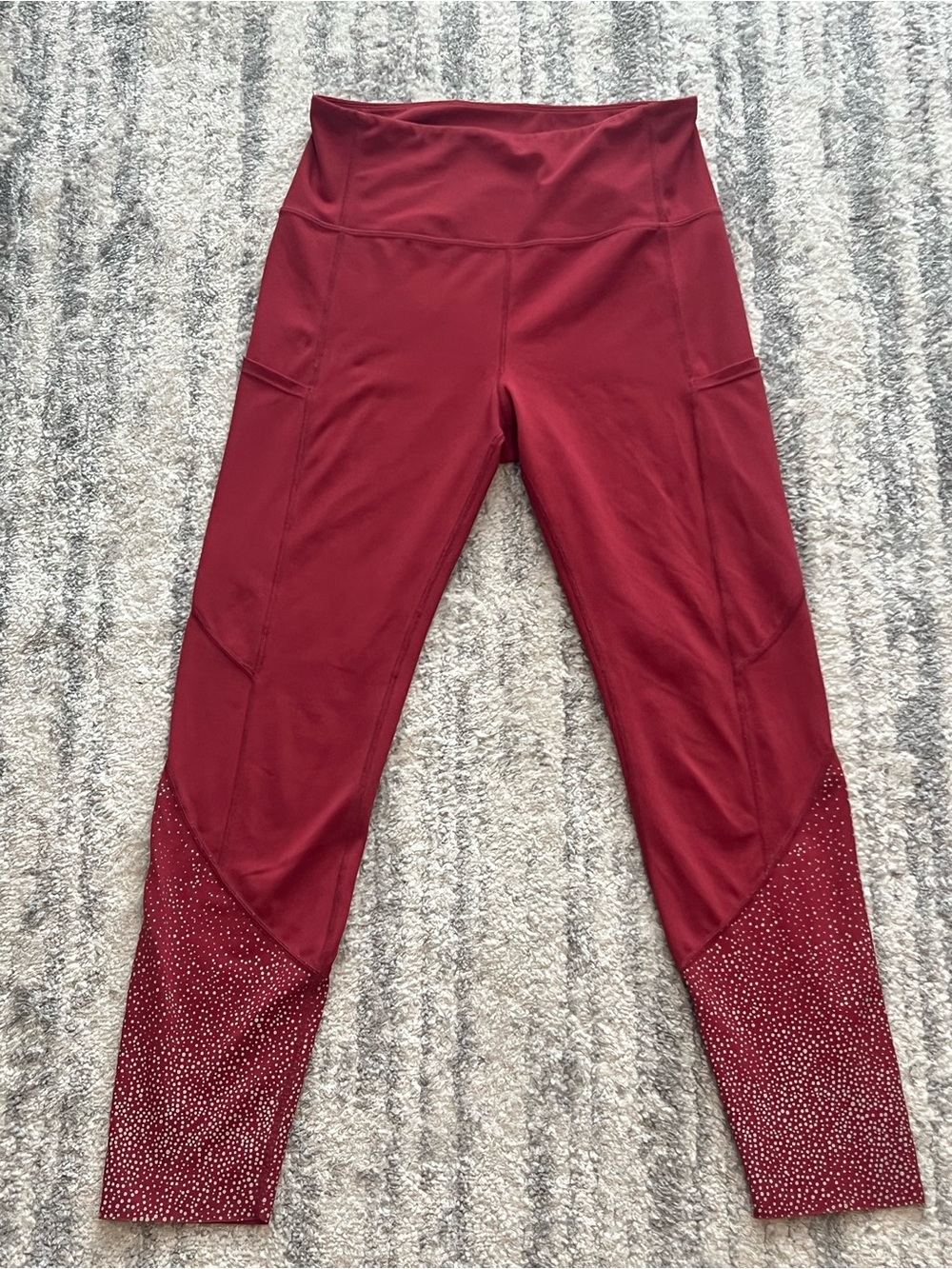 ZYIA Active Red High-Waist Leggings